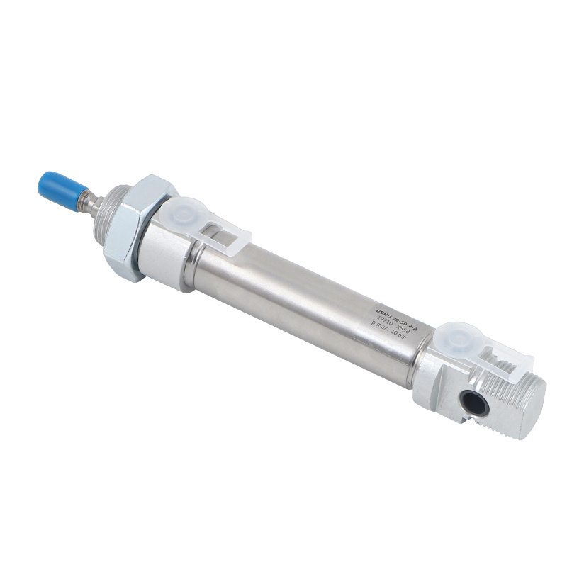 DSNU Mini Round Air Cylinder Stainless steel air piston cylinder double acting pneumatic cylinder DSNU-12-20-25-32-40-PPV-A