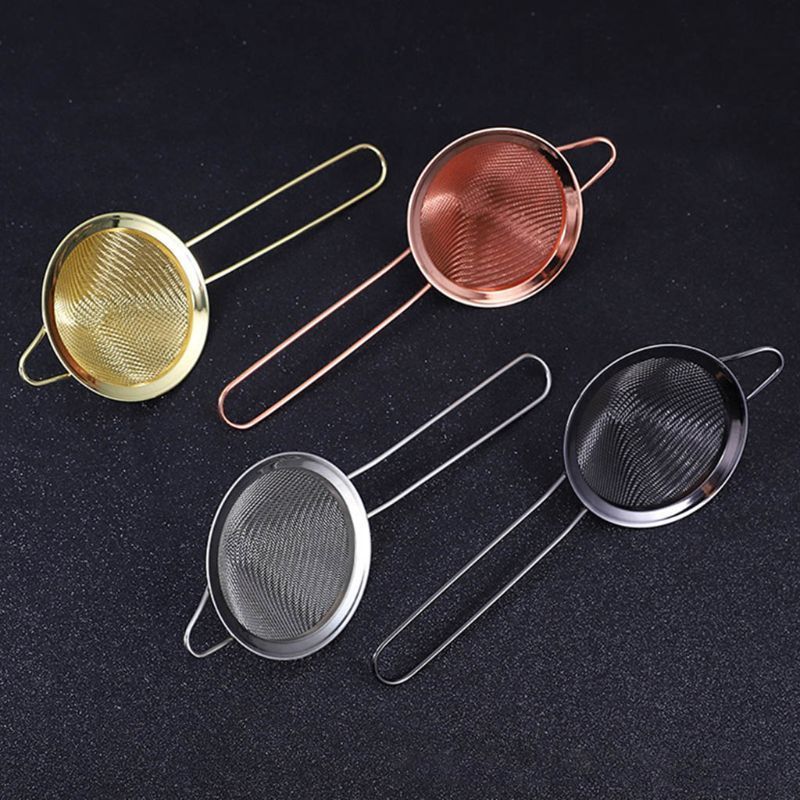 Food Strainer Stainless Steel Fine Mesh Strainer Professional Bar Tool Conical Cocktail Strainer