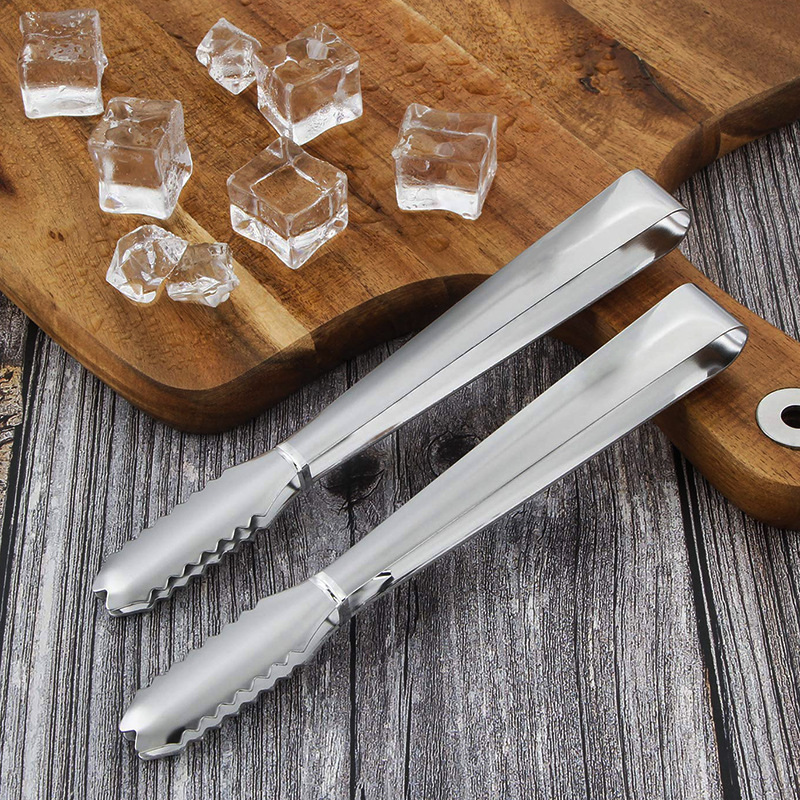 Multifunction Food Tongs Bar Tools Stainless Steel 304 Ice Tong Kitchen Food Sugar Cooking Barbecue Salad Server Tongs