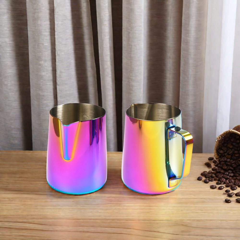 600ml Stainless Steel Espresso Steaming Pitcher Boiling Pot Frothing Jug Barista Tool Coffee Warmer Milk Pan Latte Art Pitcher