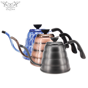 Hot Sale Stainless Steel Coffee Hand Drip Kettle Pour Over Coffee Pot Gooseneck Long Spout 0.7/1.0/1.2L