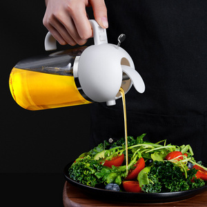 550ml Glass Food Oil Cooking Spray 2 In 1 Kitchen Olive Sprayer BBQ Bottle Oil Spray