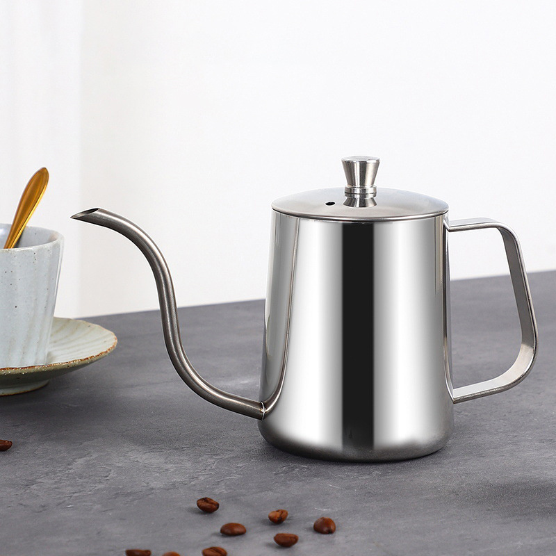 600ml Coffee Kettle Stainless Steel 304 Pour Over Espresso Brewing Coffee Pot Gooseneck Kettle