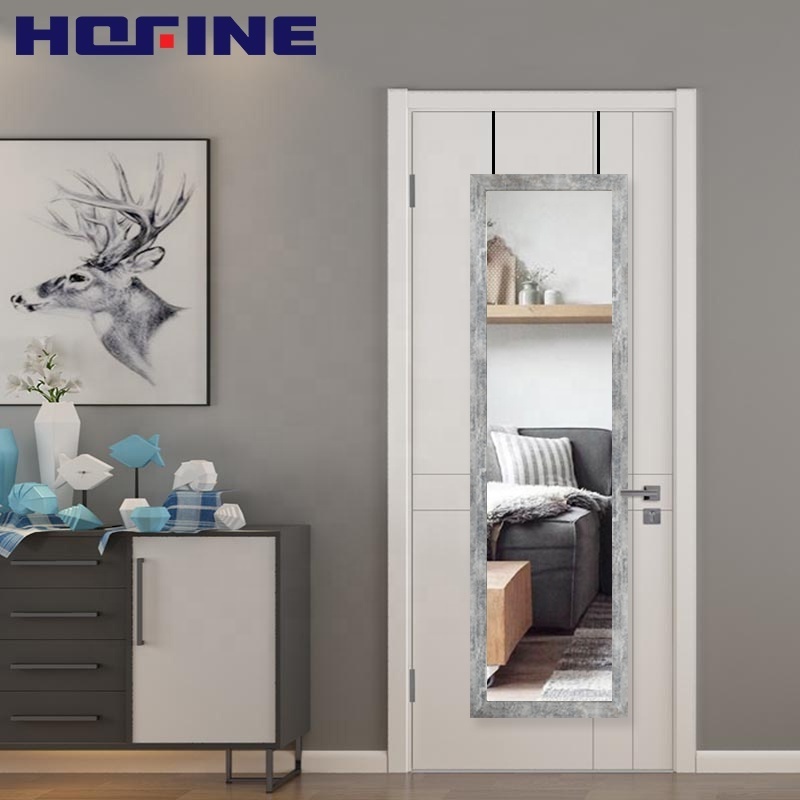 HOFINE Modern high mirror long plastic full length wall mounted floor to ceiling mirror over the door mirror