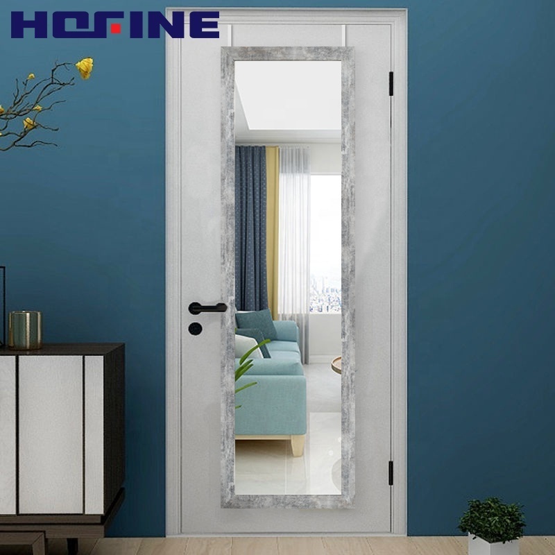 HOFINE Modern high mirror long plastic full length wall mounted floor to ceiling mirror over the door mirror