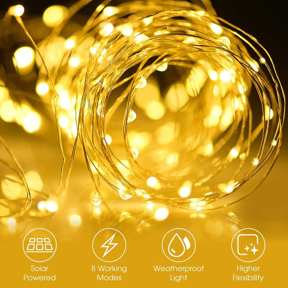 Wholesale Christmas Outdoor Waterproof  Solar String LED Holiday Lighting Lights For Decoration