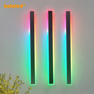 Hofoled Outdoor Up And Down Long Wall Light Indoor 110V 220V Line Lighting Home Decor RGB Smart Wall Light With Remote Control