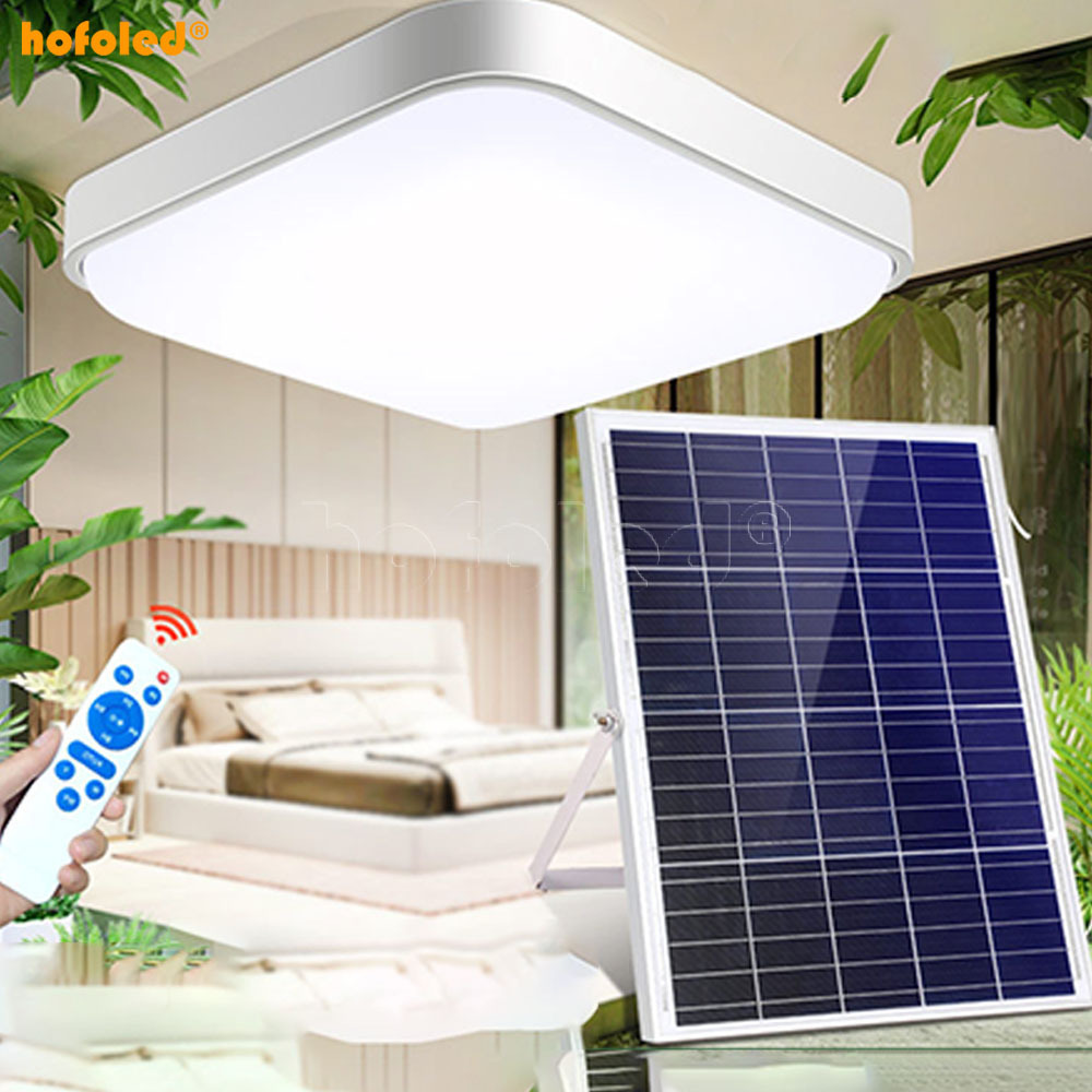 Modern LED Outdoor Indoor Courtyard Lighting Complete Waterproof Solar Light For Balcon Solar Ceiling Light