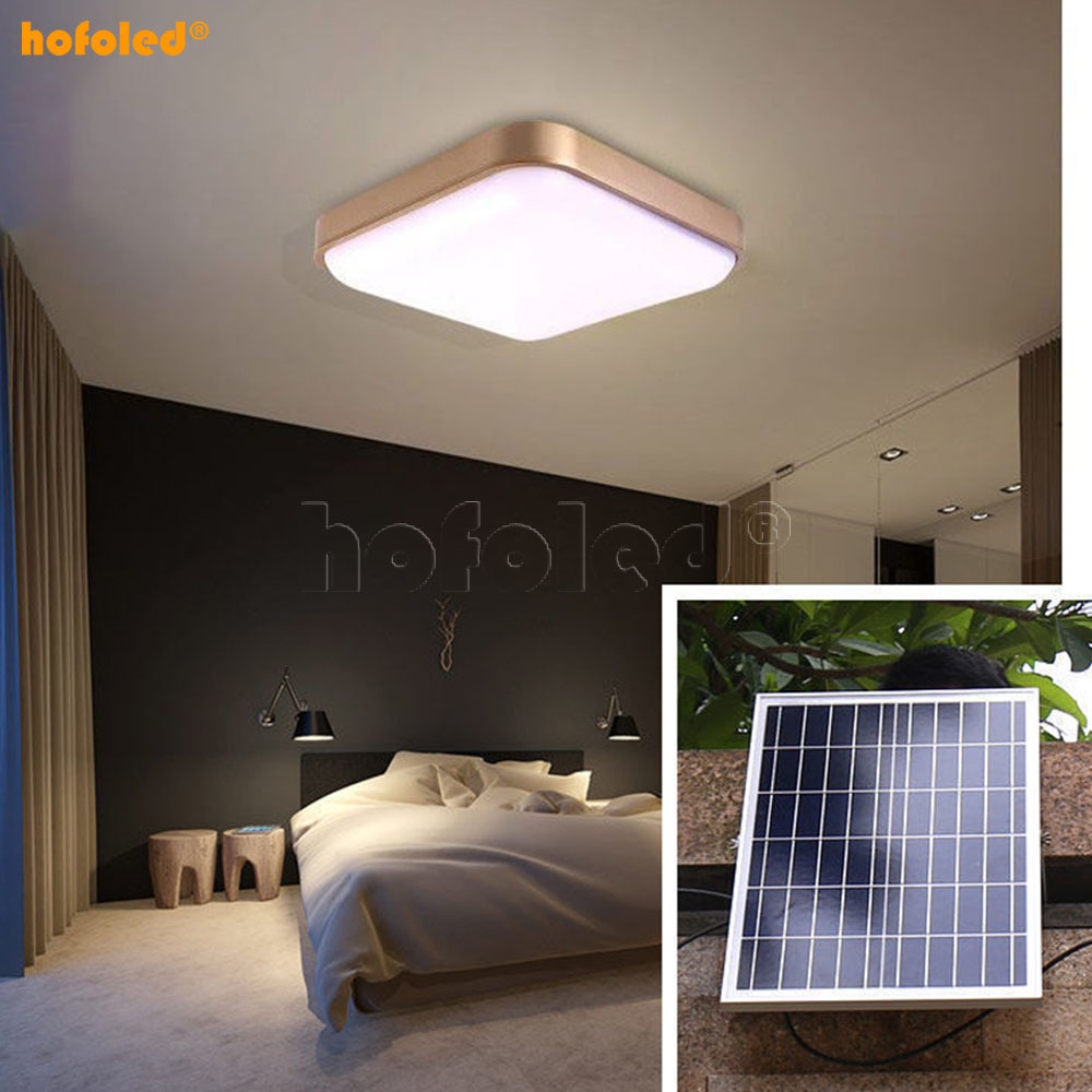 House Room Indoor Garden Outdoor Decoration Powered Panel Sensor Luces LED Flood Lampe Bulbs Solar Ceiling Lights