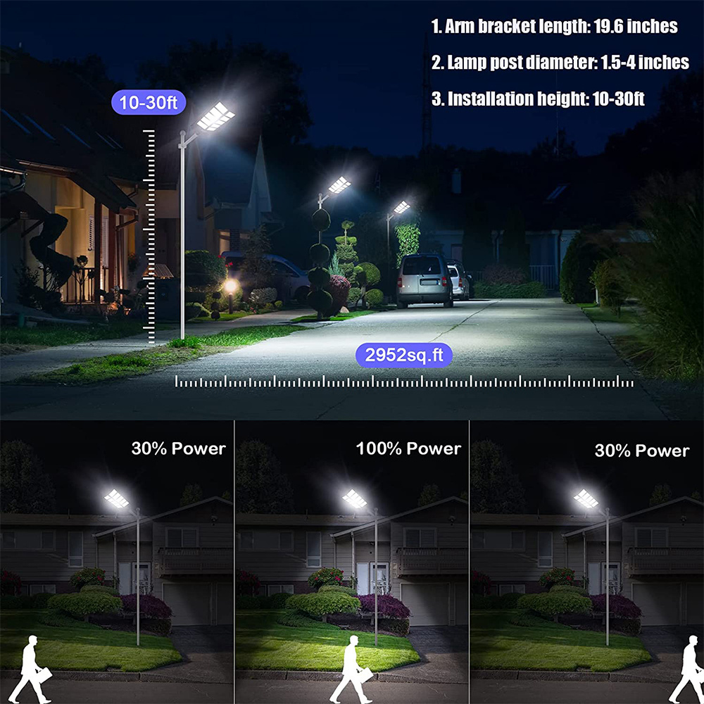 Hofoled 2000W Solar Power IP65 Street Light High Power Led 600W 800W 1000W 2000W Manufacturers All In One LED Solar Street Light