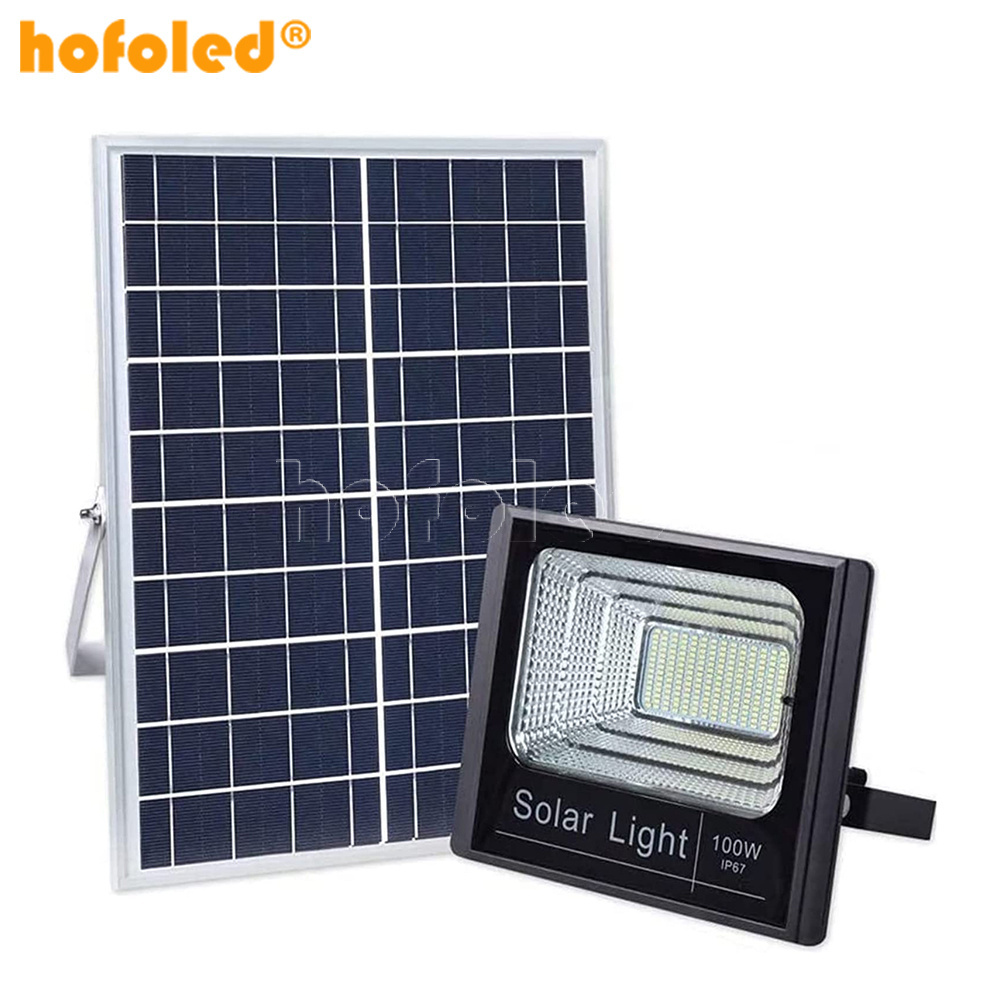 25W 40W 60W 100W 200W 300W 500W Hofoled Solar Lamp Garden Outdoor IP65 SMD Slim LED Flood light