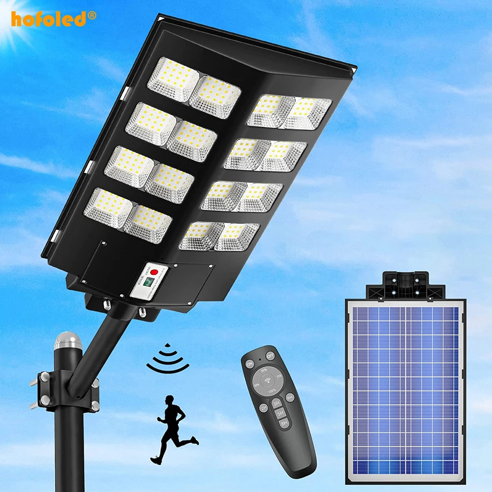 Motion Sensor Integrated Lithium Battery Path Light Led Outdoor Yard Solar Powered 600W 800W 1000W 2000W Solar Street Light