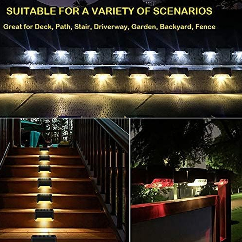 Factory Price Yard Garden Wall Sensor Led Lighting Stair Lighting Controller Solar Stari Light Step Lamp