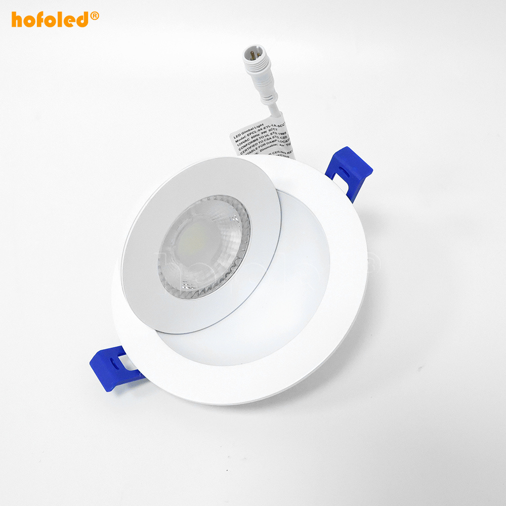 Hofoled Dimmable Ceiling Light 5CCT Led Modules Round Recessed Led Downlight with Junction Box