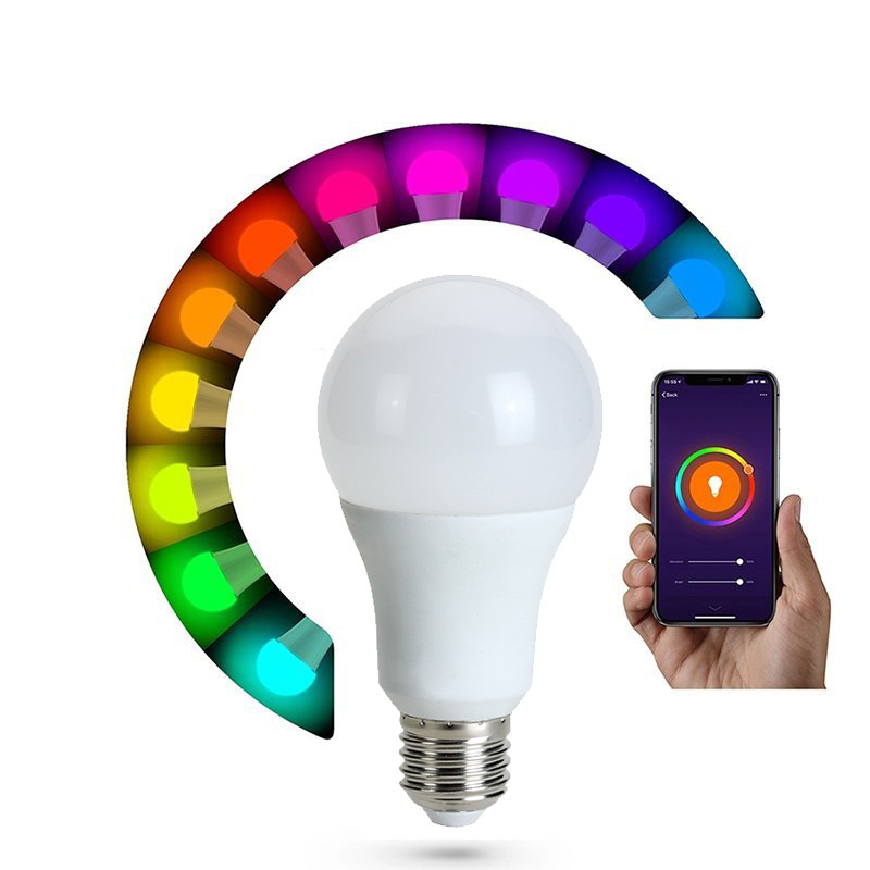 Smart RGB Color Changing Light Bulb, WiFi Light Bulbs Smart Bulbs Work with Alexa & Google Home