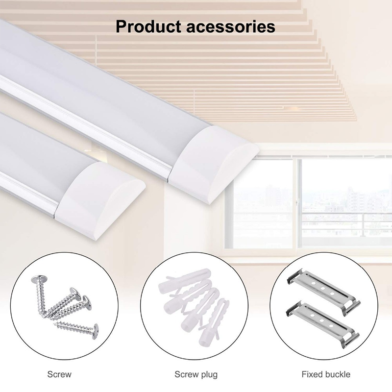 Wall Surface Mounted Office Slim Clean Purification Fixture 2ft Batten LED Linear Light 4ft LED Tube Light