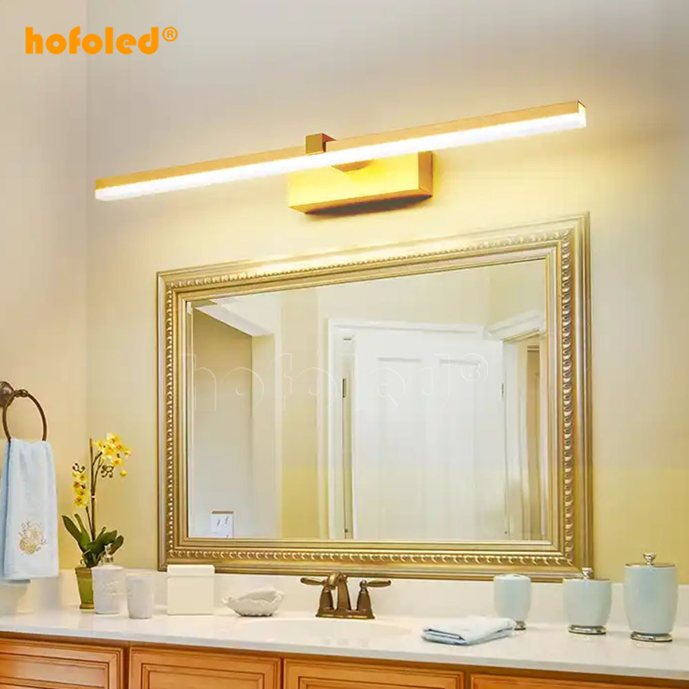 Modern 12W Led Waterproof Aluminum Light Led Bathroom Mirror Front Lamp Wall Surface Mount Make Up Vanity Light