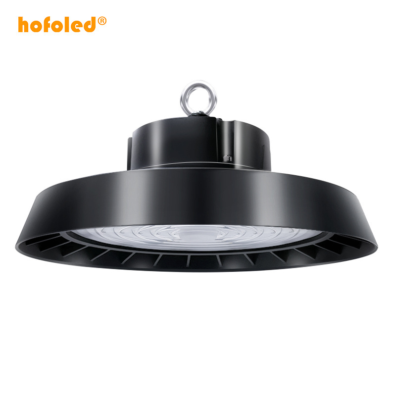 IP65 Industrial Warehouse Shop Motion Sensor 10V Dimmable UFO Led High Bay Light 3000K 4000K 6000K 100W 150W 200W