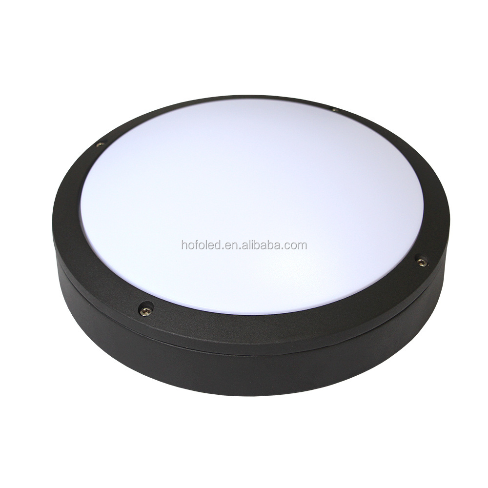 Round Lamp 20W IP65 Bathroom Porch Motion Sensor Led Bulkhead Lighting Fixtures