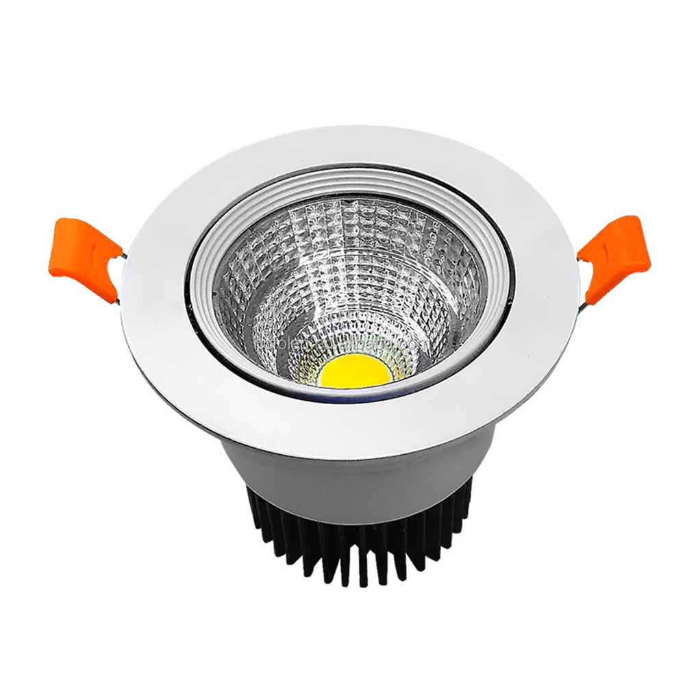 Adjustable Angle ABS Ultra Slim Ceiling Dimmable Cct Pot Light Fire Rated Recessed Round Led Downlights