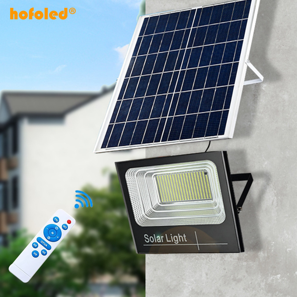 HOFOLED Outdoor Waterproof Ip65  25w 40w 60w 100w 200w 300w 500w LED Solar Flood Light For Highway