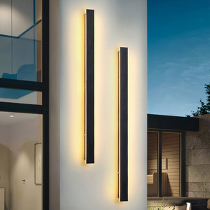 Hofoled Outdoor Lighting Garden Yard Lumiere Indoor Linear Outdoor Wall Sconce Bar Modern Wall Light for Home Wall Decoration