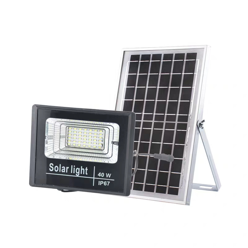 Monocrystalline Silicon Outdoor Lighting Induction Radar Work Reflector Lamp Outdoor Aluminum 200W Flood Light Led Solar