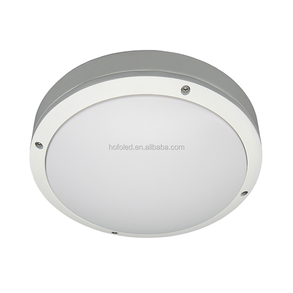 Round Lamp 20W IP65 Bathroom Porch Motion Sensor Led Bulkhead Lighting Fixtures