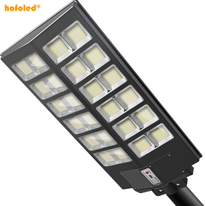 Hofoled 2000W All-In-One Integrated Streetlight Remote Control IP65 Waterproof Outdoor Solar LED Street Light