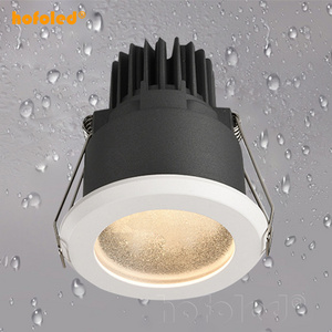 High Brightness LED Recessed Ceiling Light Slim Aluminium Panel Shower Spotlight IP65 Waterproof Anti Rust Fixture Downlights