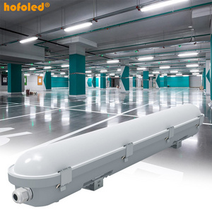 Hofoled Waterproof 20W 30W 40W LED Vapor Tight Light 100-277V IP66 1.2m 4FT Packing Garage Warehouse LED Tri proof Light