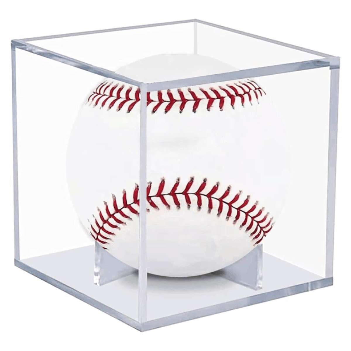 Baseball Display Case Acrylic Boxes for Display with UV Protected Baseball Cube Memorabilia Display Protector