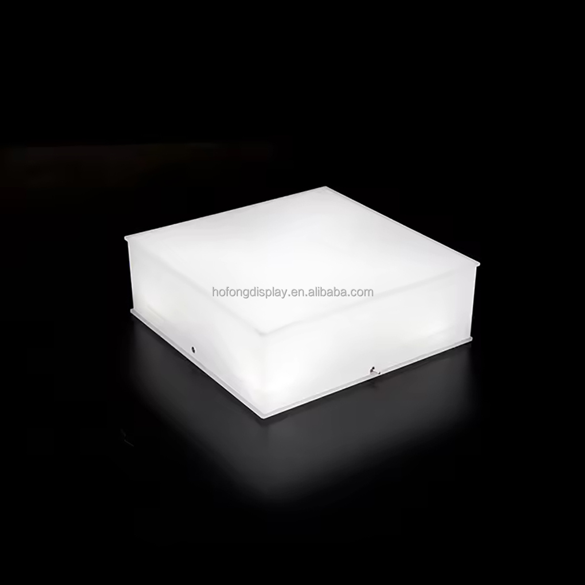 Custom Home Decor or Museum Exhibit Light Cube Acrylic Display Table LED Lighting