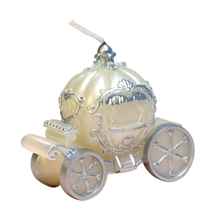 Sweet Pumpkin Carriage Birthday Candles Princess Birthday Candles for Party Supplies