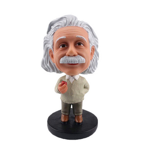 Resin famous people figurine decorative einstein bobble head dolls bobblehead for decor