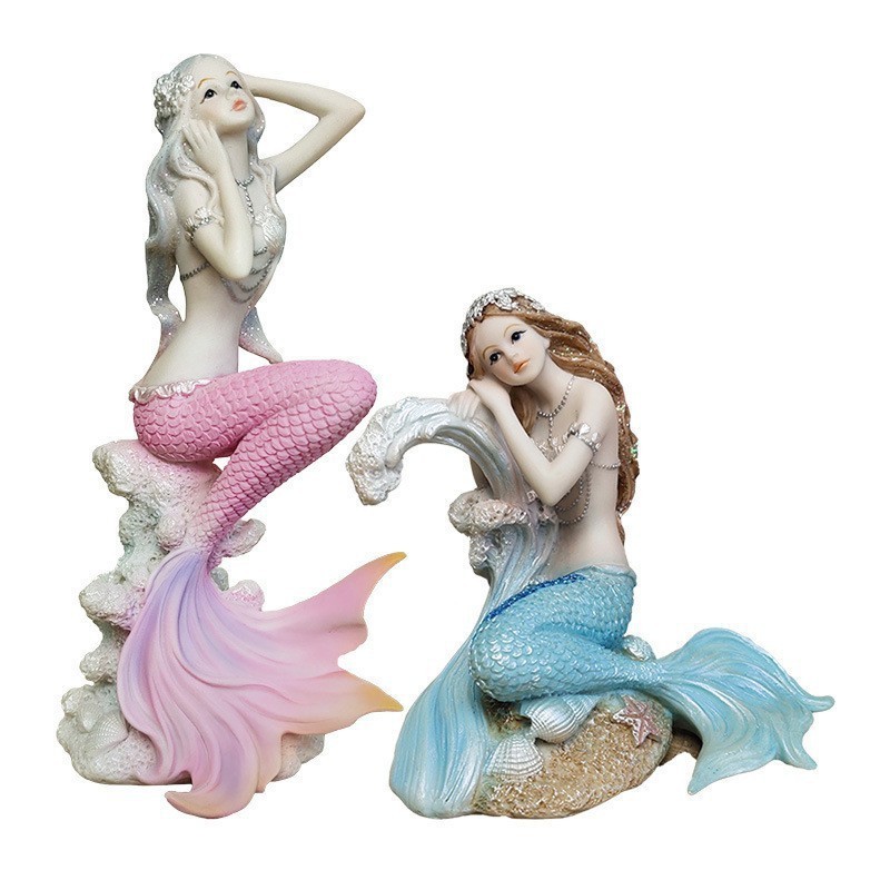 New Arrival Life Size Resin Mermaid Statues Home Decoration Mermaid Sculpture