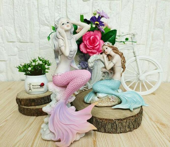 New Arrival Life Size Resin Mermaid Statues Home Decoration Mermaid Sculpture