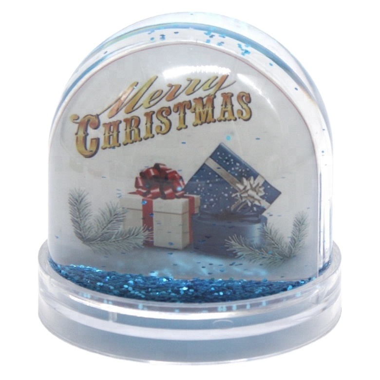 Home decor OEM photo frame snow globe DIY birthday gift personalized water globe plastic water globe for crafts