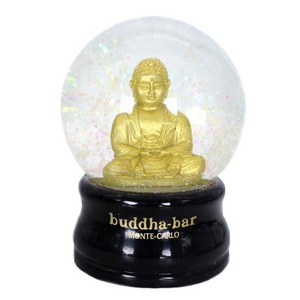 OEM glass globes tourist souvenir india buddha snow globe