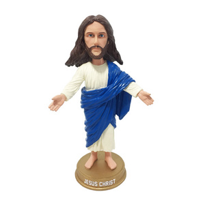 OEM high quality resin religious bobbleheads personalized jesus bobble head