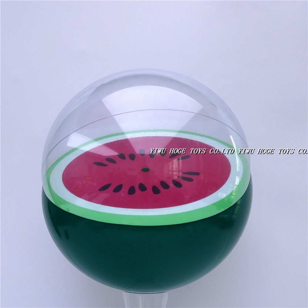 Most popular custom  EN71 PVC watermelon beach ball for child playing