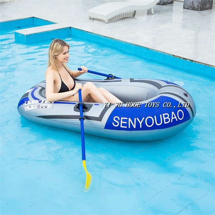 Best selling outdoor pvc inflatable swim boat for one person