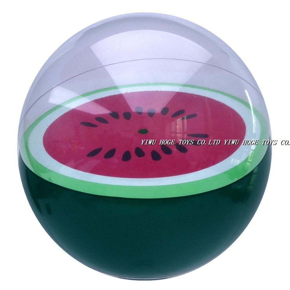 Most popular custom  EN71 PVC watermelon beach ball for child playing