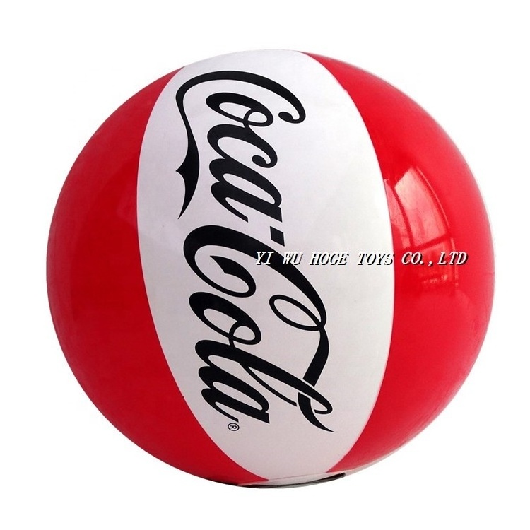 Top quality customized pvc inflatable beach ball with custom logo printing