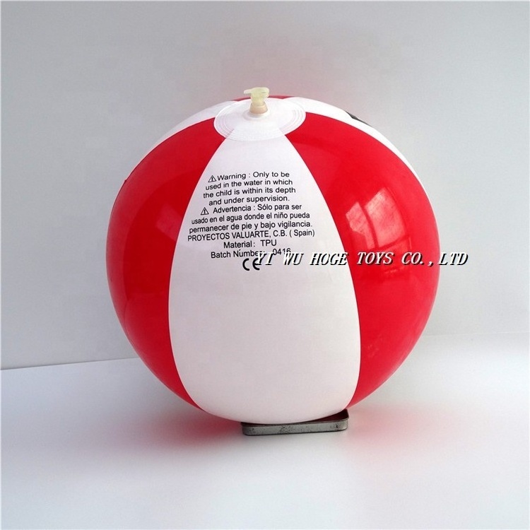 Top quality customized pvc inflatable beach ball with custom logo printing