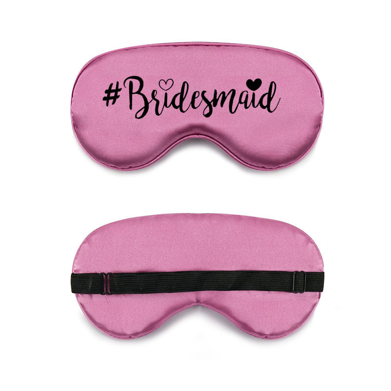 Personalised Silk Bridal Party Bridesmaid Sleep Eye Mask