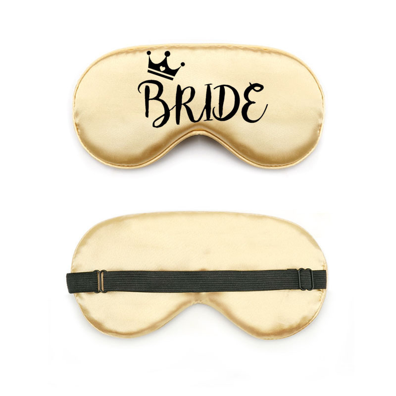 Personalised Silk Bridal Party Bridesmaid Sleep Eye Mask