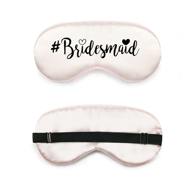 Personalised Silk Bridal Party Bridesmaid Sleep Eye Mask