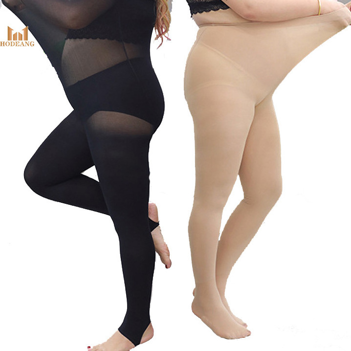 280 pounds Lady Girls Sexy Pantyhose Plus Size  Fat Women Elastic Tights