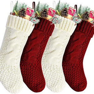 2024 Cozy Chunky Cable Knit Christmas Stockings